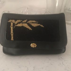Vintage leather clutch bag